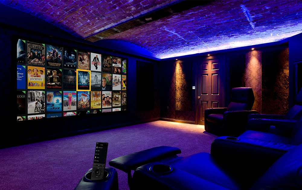 Bespoke home cinema basement conversion