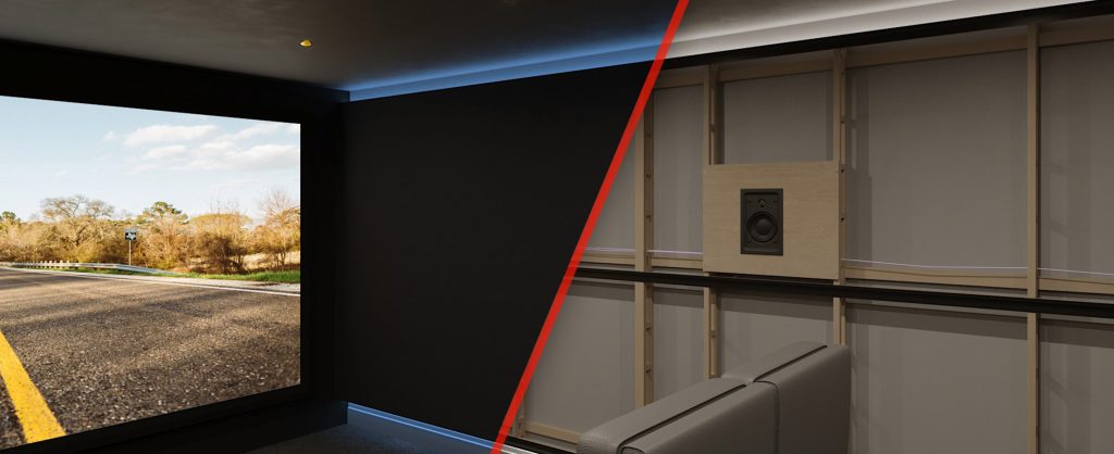 The Home Cinema Company can offer fabric walls in a wide range of styles and finishes