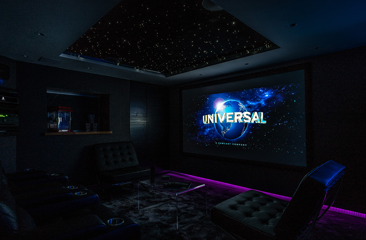 Starfield lighting in full effect in our Home Cinema showroom.